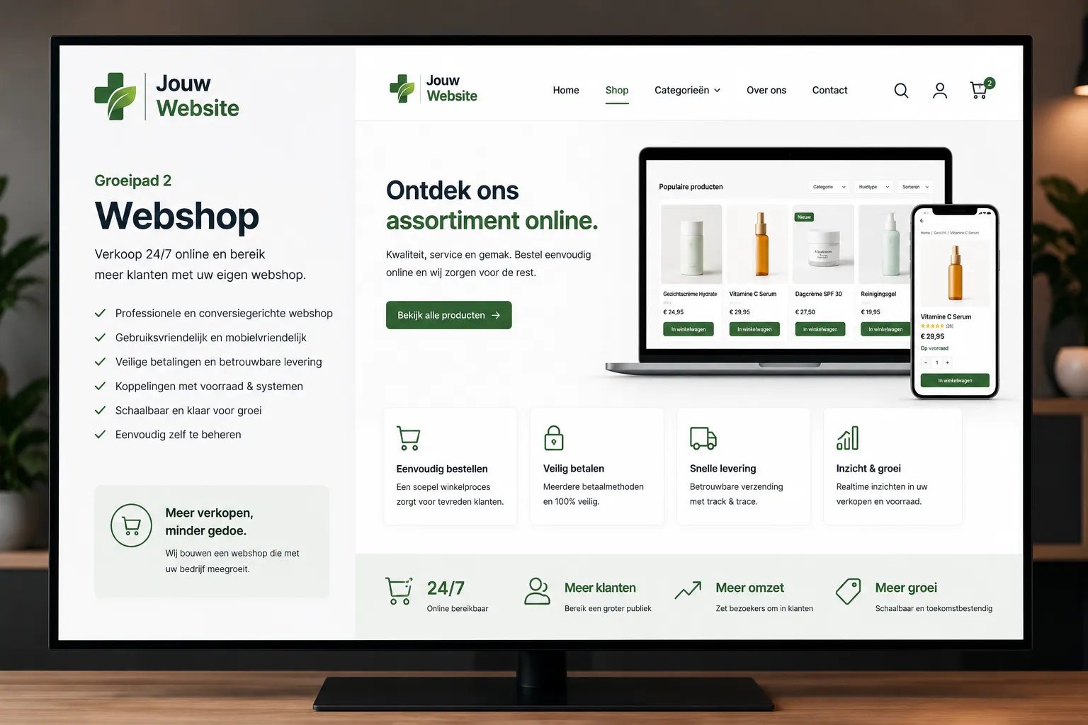 Bekijk het webshop-voorbeeld